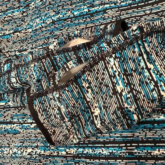 Nike Pro Dri-Fit Half Zip Pullover Long Sleeve Top Women's Medium Blue/Black Gym - Picture 8 of 10